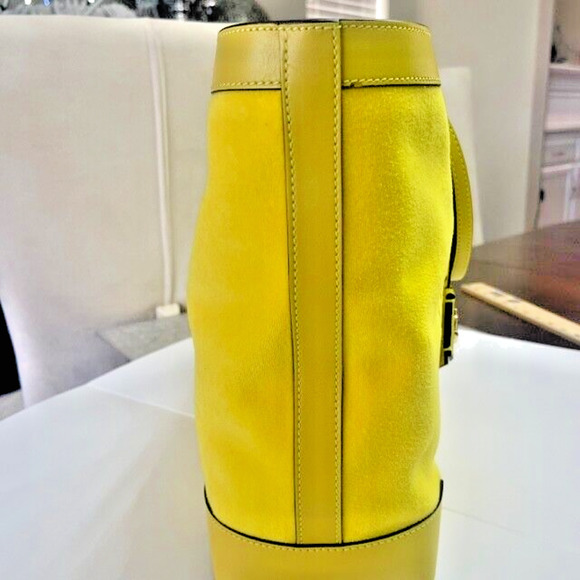 Jimmy Choo Nine2Five Logo Malibu Toweling East-West Tote Bag w/baby pouch $1095 - Picture 15 of 15